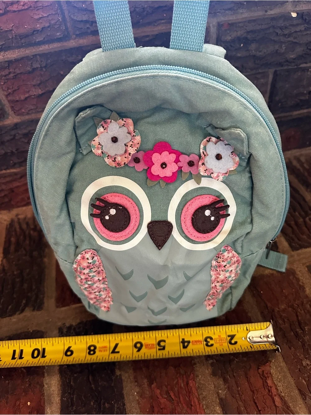 Kids Owl Backpack - Light Teal